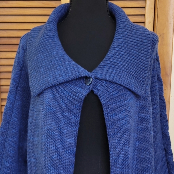 EUC Marbled Cropped Cardigan Sweater Size XL (NY&CO) - Picture 2 of 12